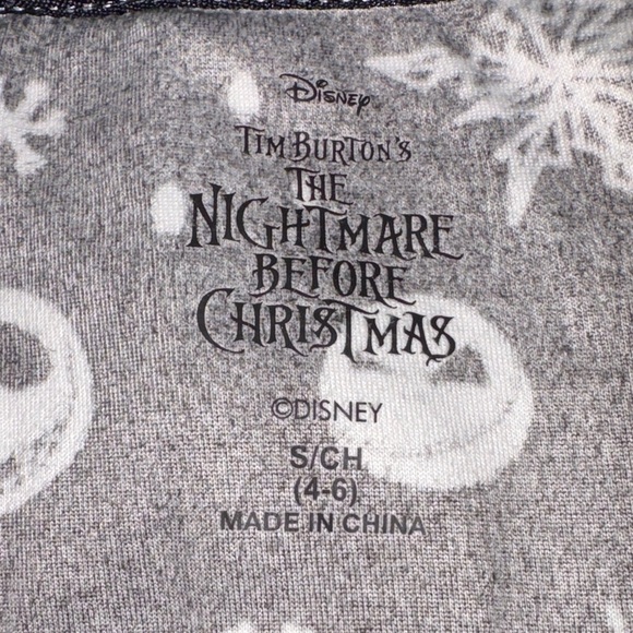 Jack Skellington Christmas Sleep Top Long Sleeve - Picture 3 of 5